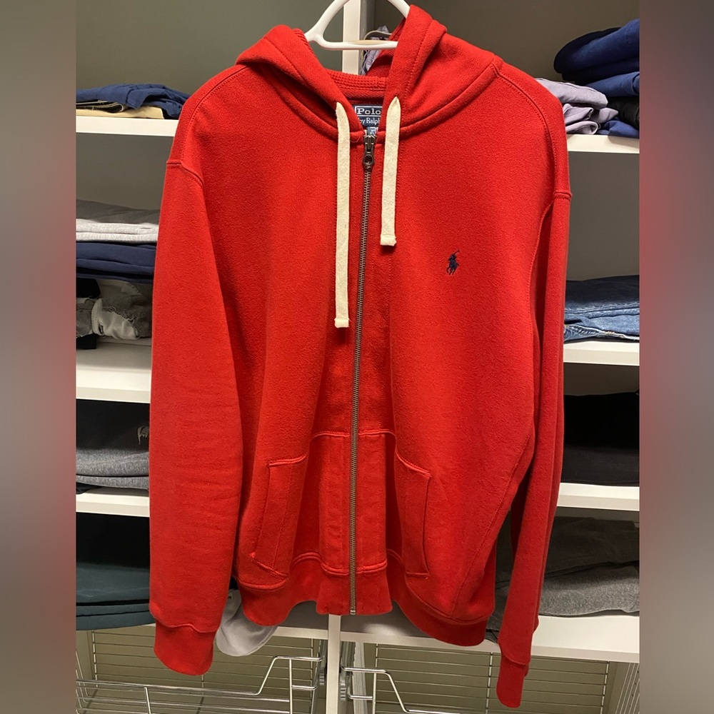 POLO RALPH LAUREN FULL ZIP HOODIE SWEATSHIRT